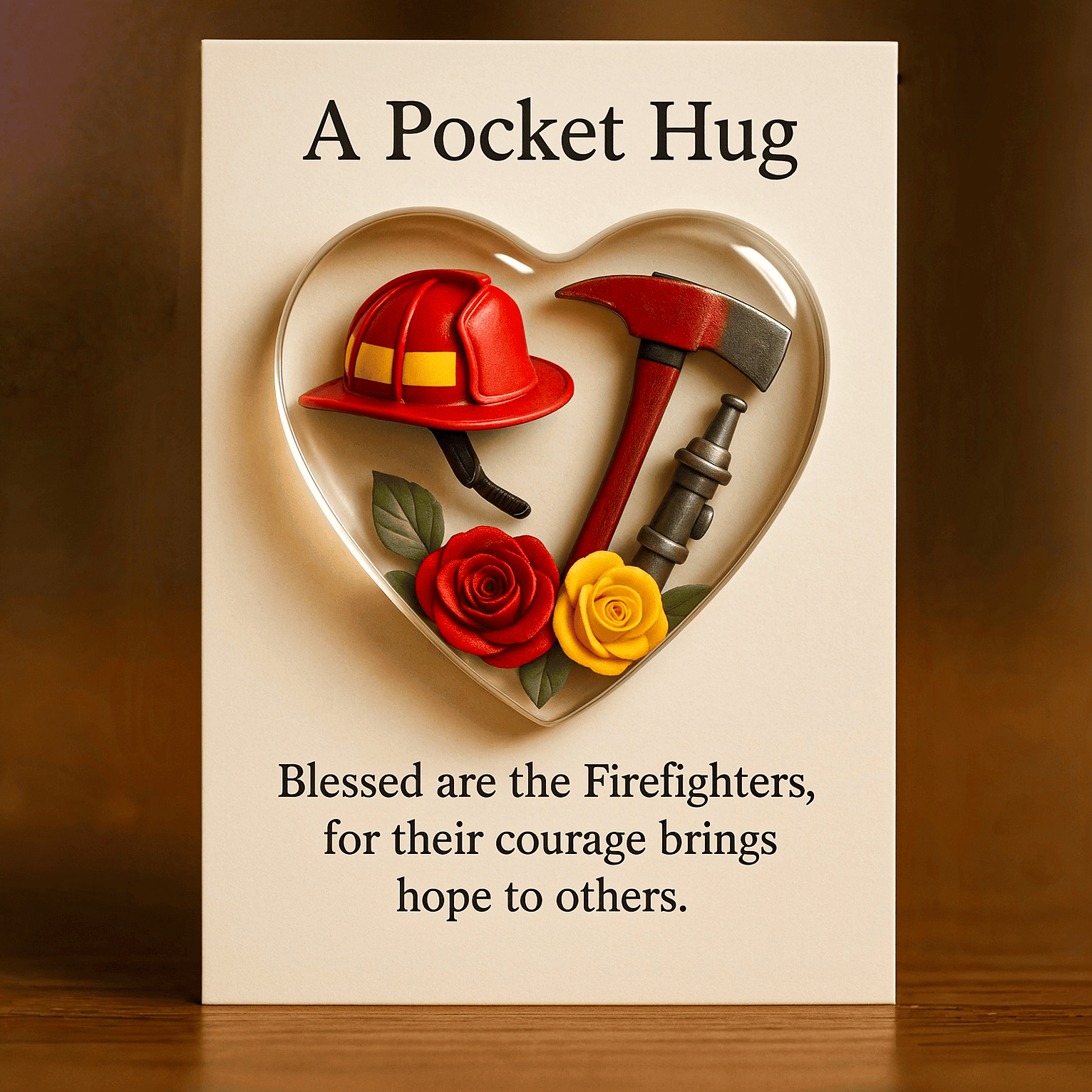 Firefighters Pocket Hug Gift TNSM