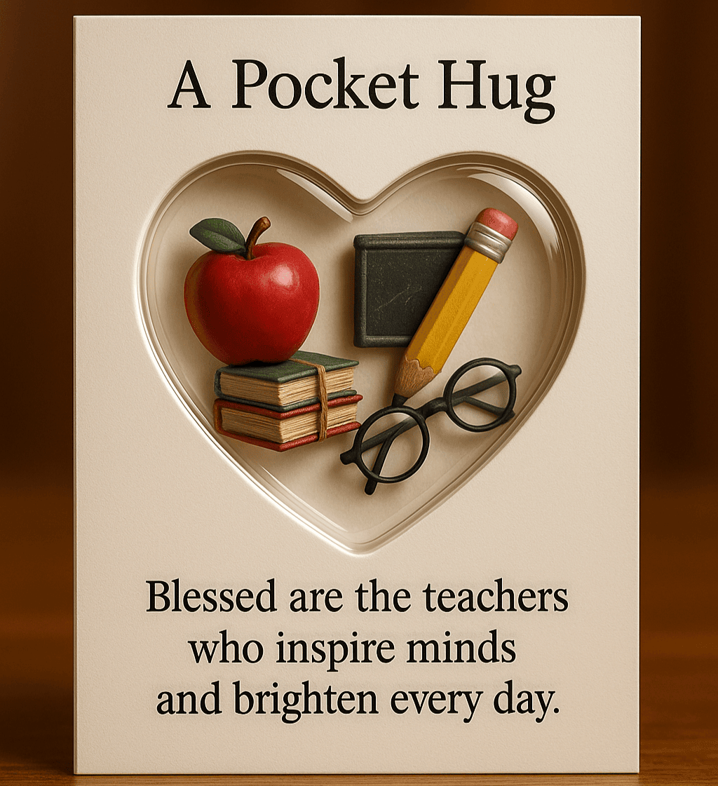 Teachers Pocket Hug Gift TNSM