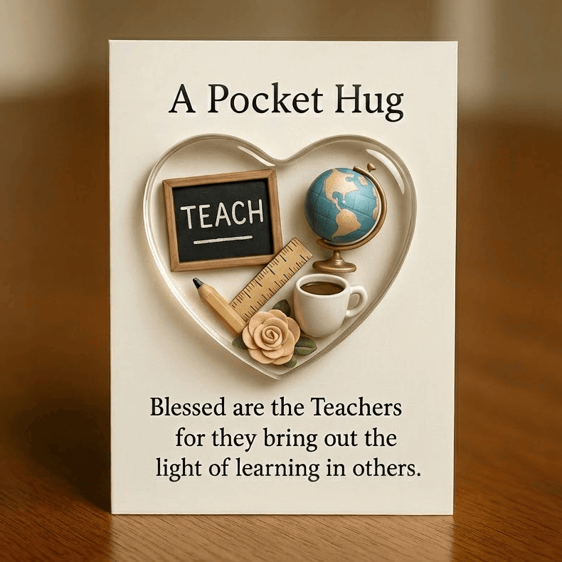 Teachers Pocket Hug Gift TNSM