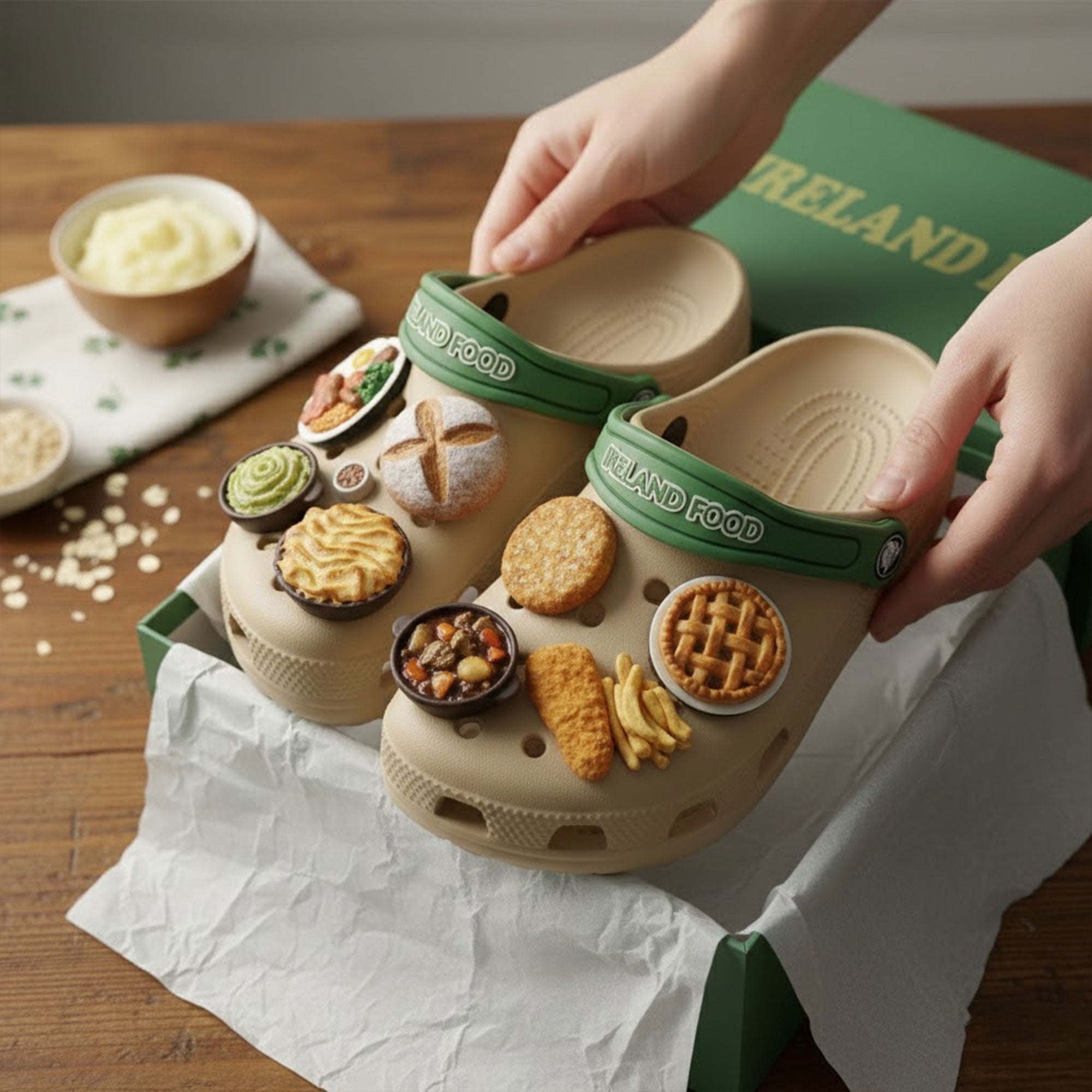 Ireland Food Lovers Premium Clogs TNSM