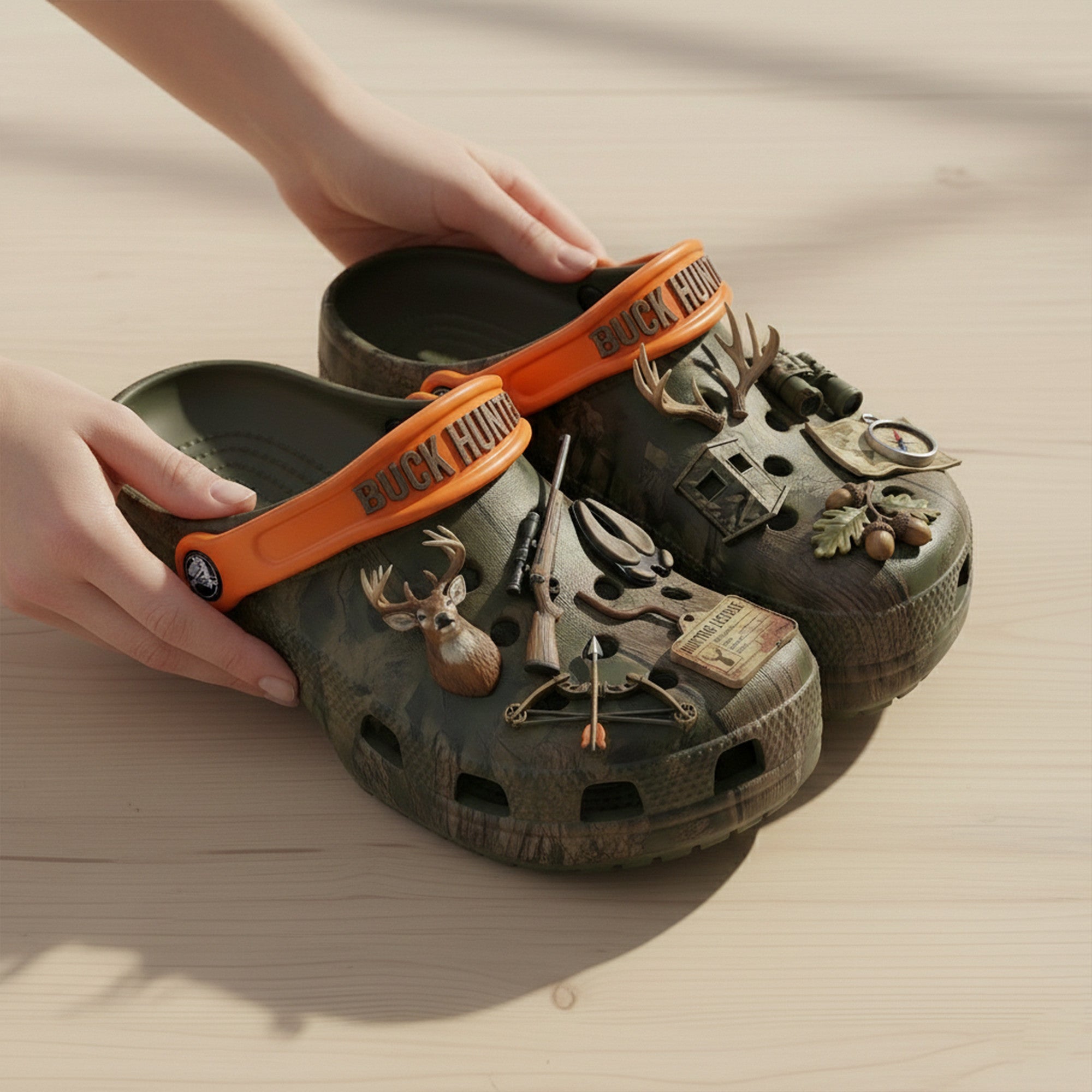 PREMIUM Deer Hunting CLOGS WITH CHARMS LNTH