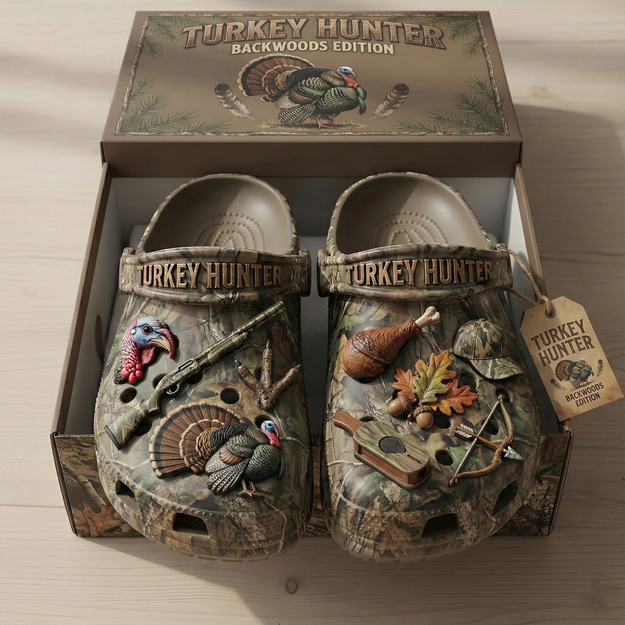 PREMIUM Turkey Hunting CLOGS WITH CHARMS LNTH