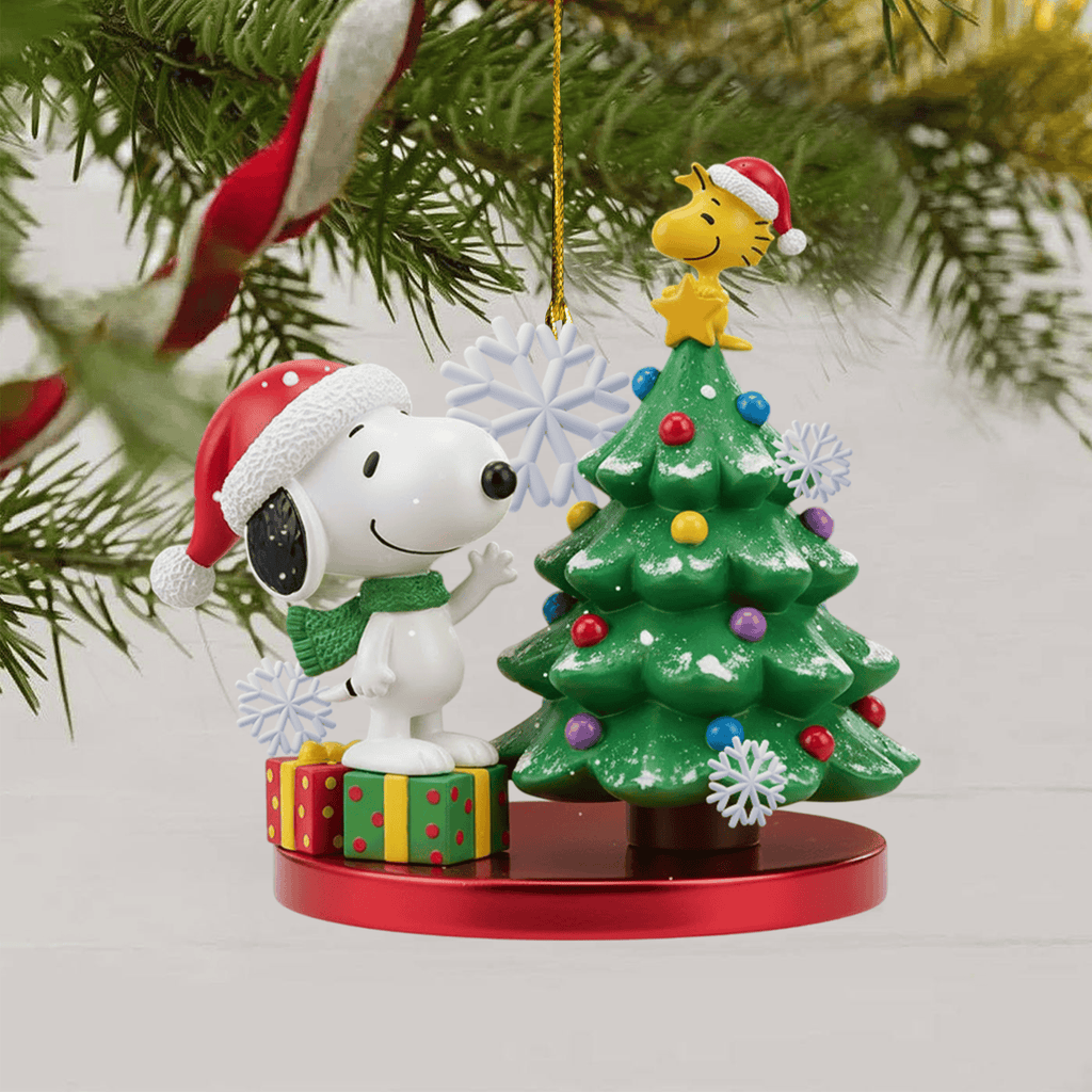 COMBO SNPY CHRISTMAS TREE TOPPER WITH ORNAMENT DAT