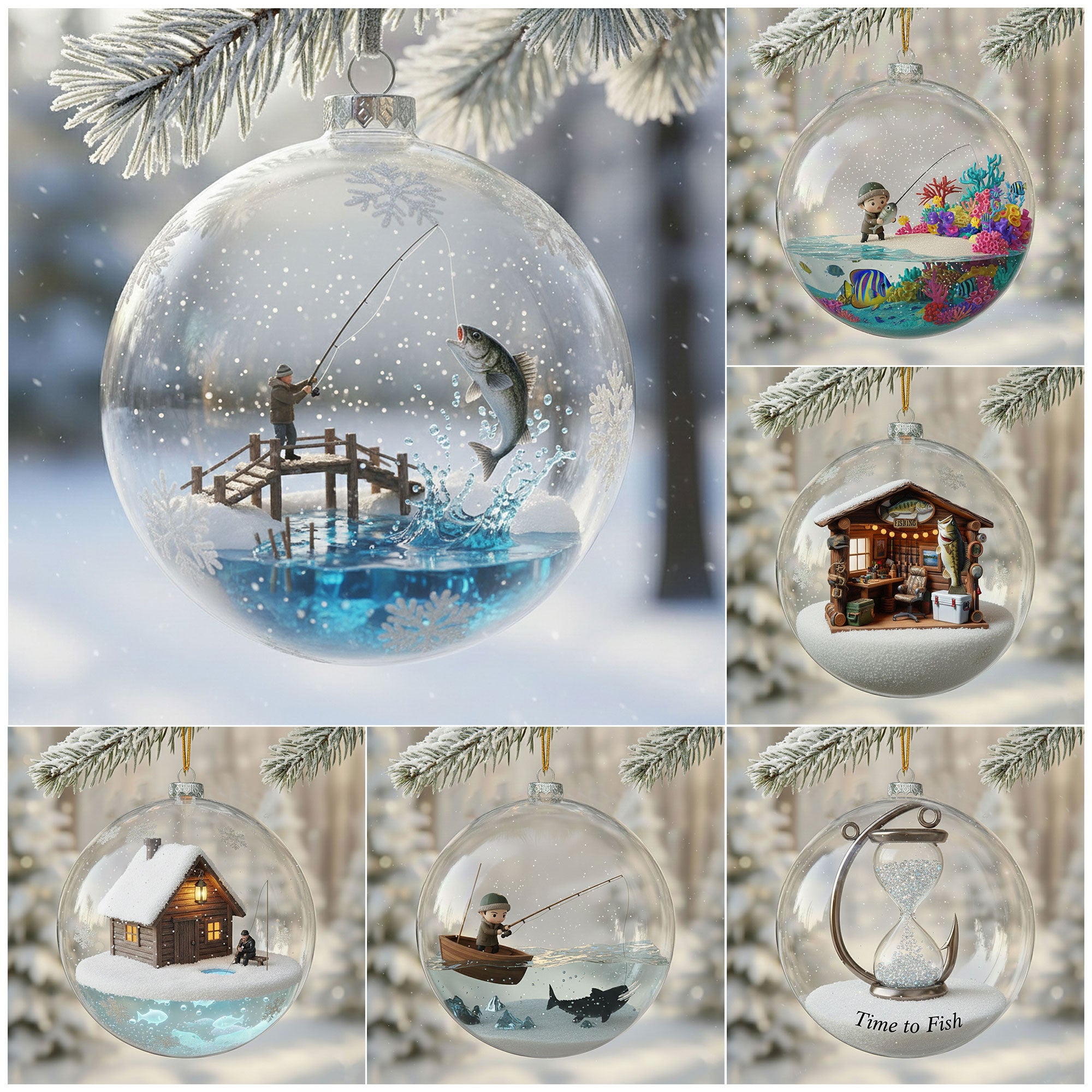 FISH Christmas Ornament HTTT