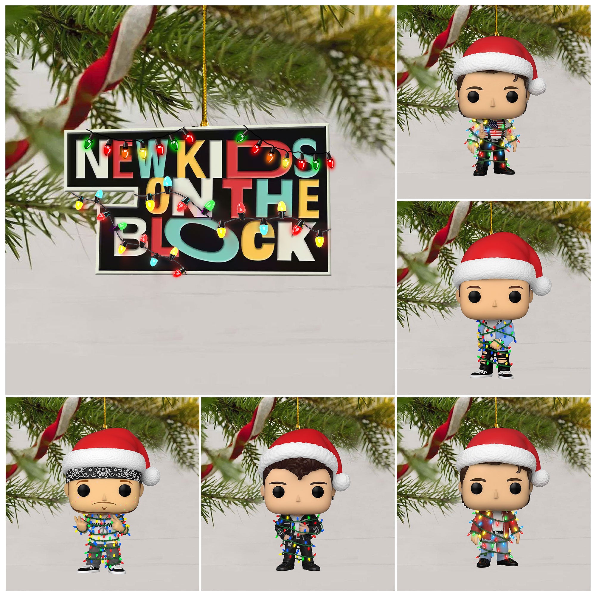 NKOTB Christmas Ornament DAT
