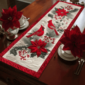 Red Cardinal Quilted Christmas Table Runner TNSM
