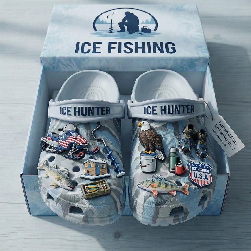 PREMIUM Ice Fishing CLOGS WITH CHARMS LNTH