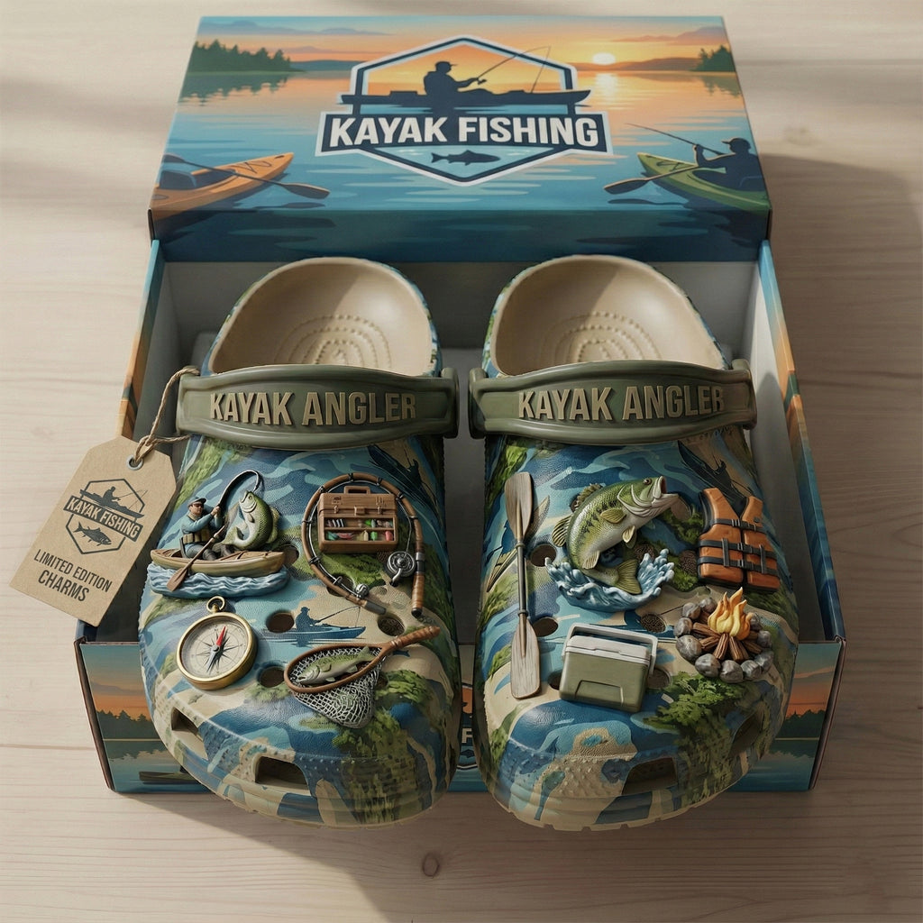 PREMIUM Kayak Fishing CLOGS WITH CHARMS LNTH