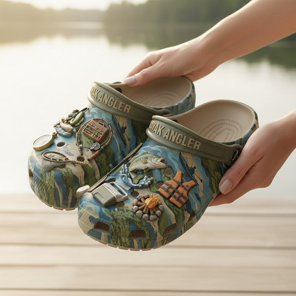 PREMIUM Kayak Fishing CLOGS WITH CHARMS LNTH