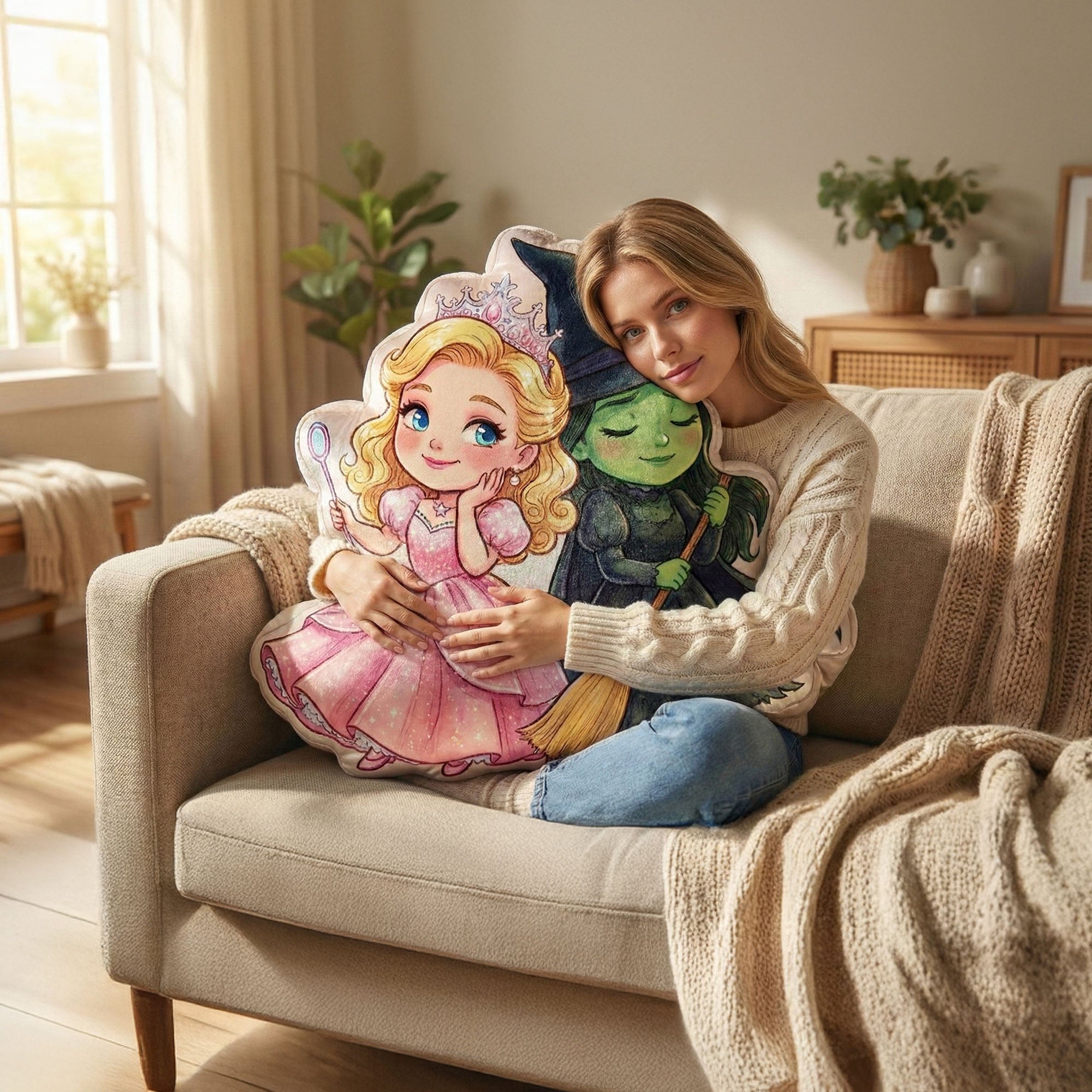 WKCD Irregularly Shaped Flannel Pillow HTTT