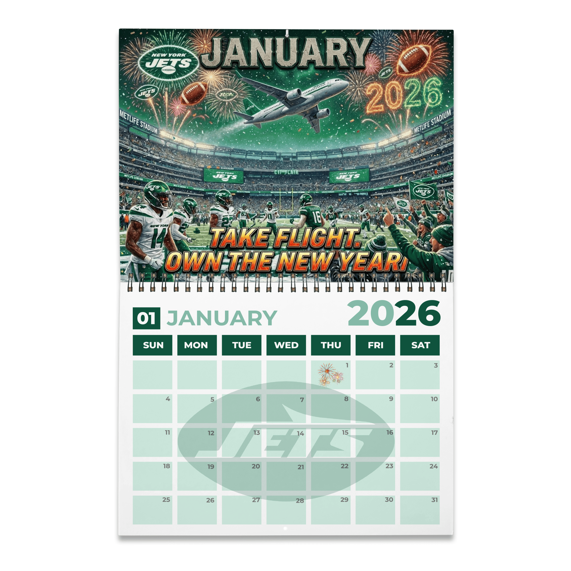PREMIUM NYJ 2026 CALENDAR TNSM