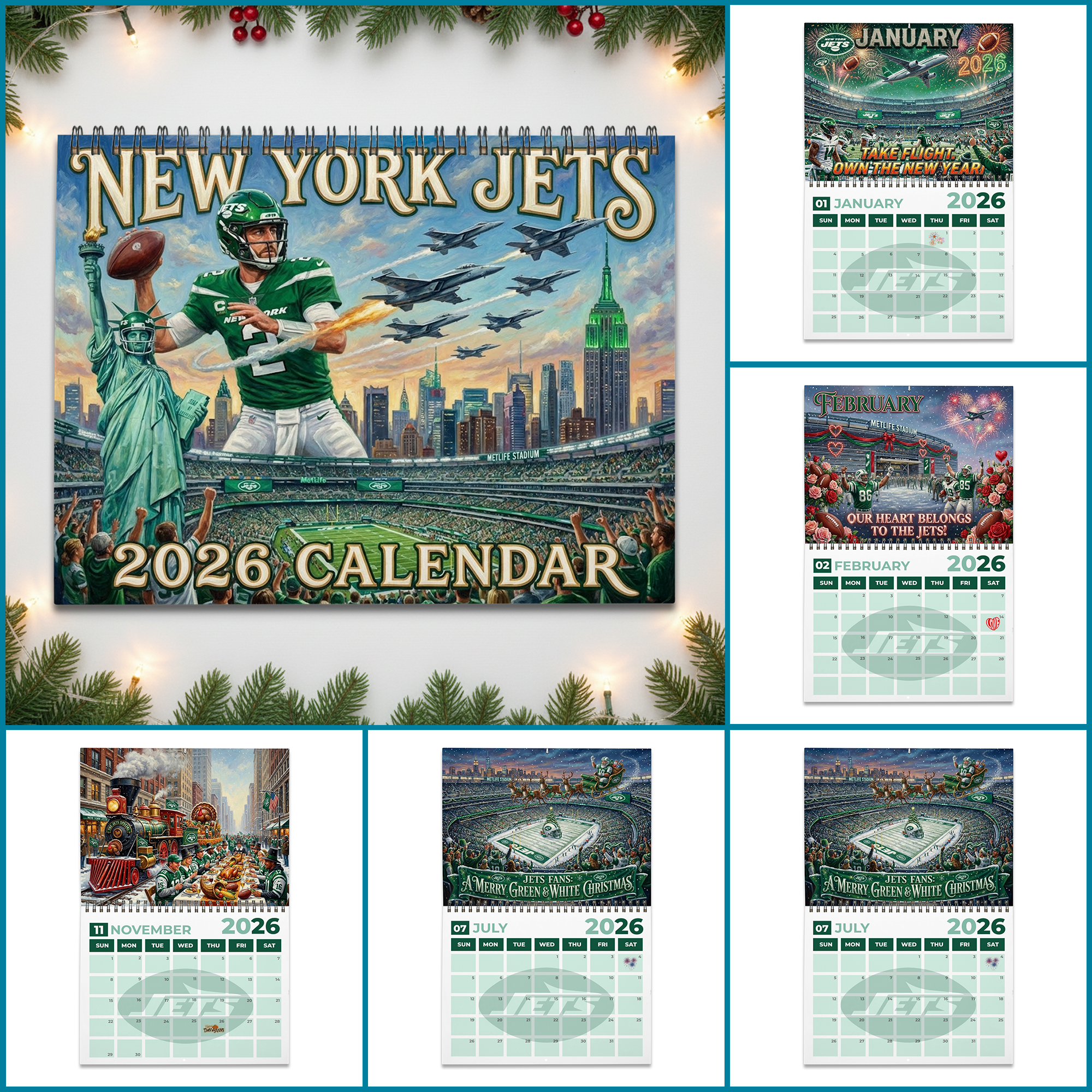 PREMIUM NYJ 2026 CALENDAR TNSM