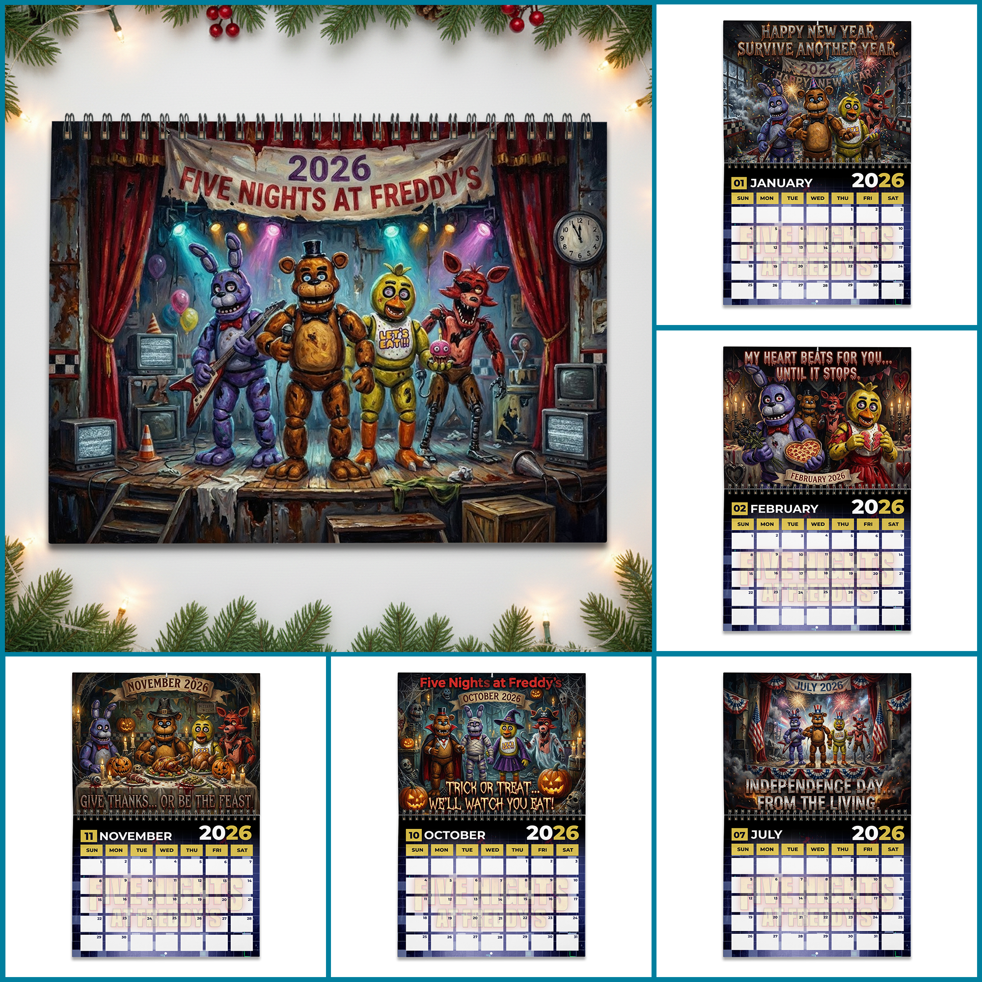 PREMIUM 5NAF 2026 CALENDAR TNSM