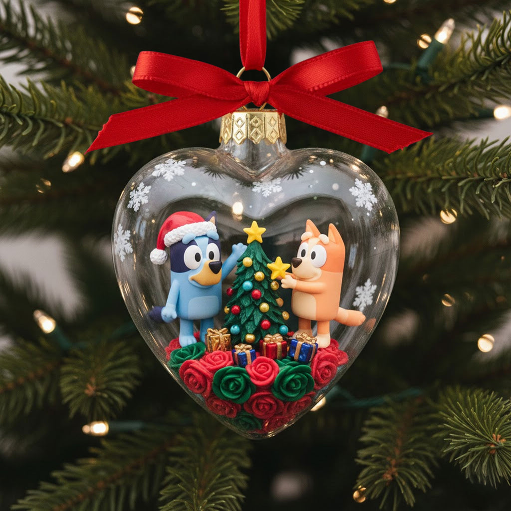 BLU Heart Ornament TNSM