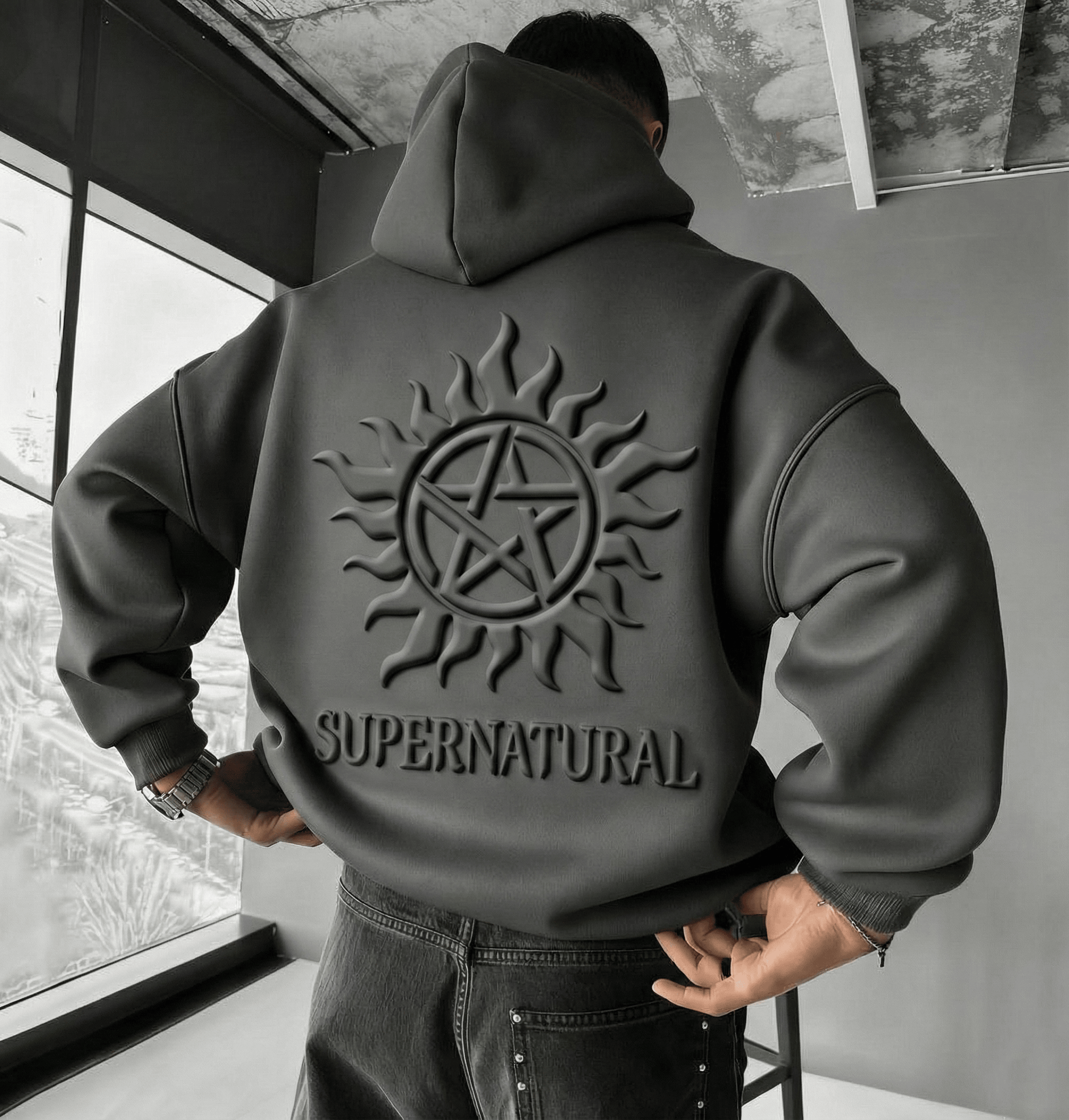 SUNA Embossed Hoodie HTTT