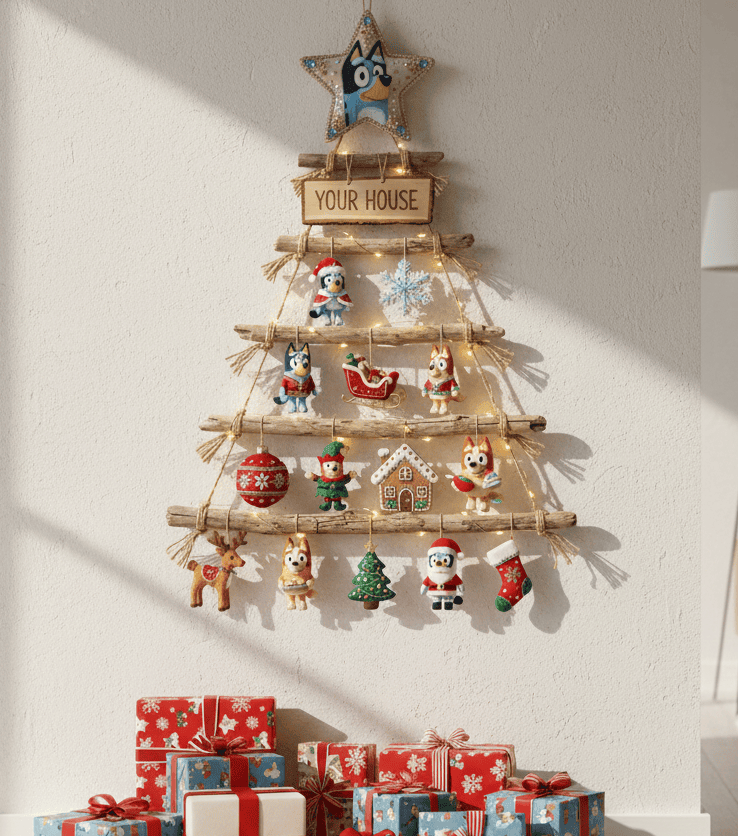 BLU Premium Rustic Wall Christmas Tree HTTT