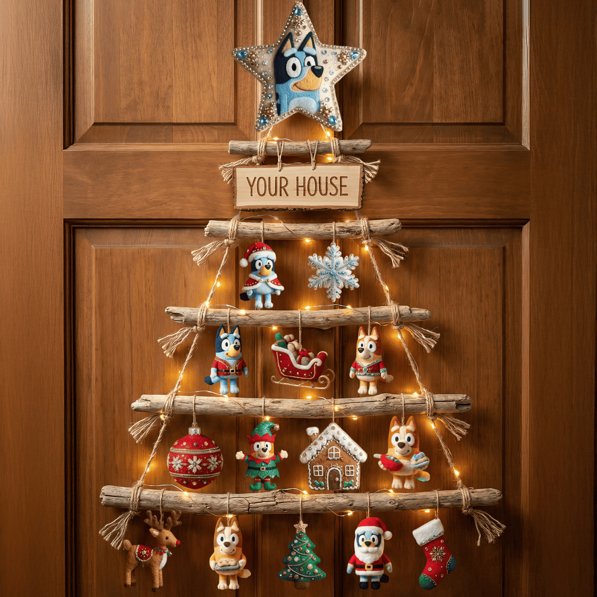 BLU Premium Rustic Wall Christmas Tree HTTT