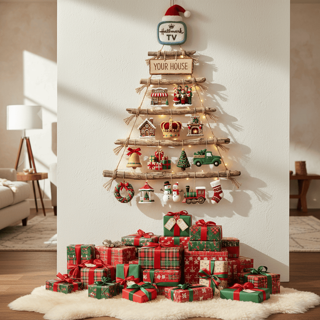 HMTV Premium Rustic Wall Christmas Tree HTTT