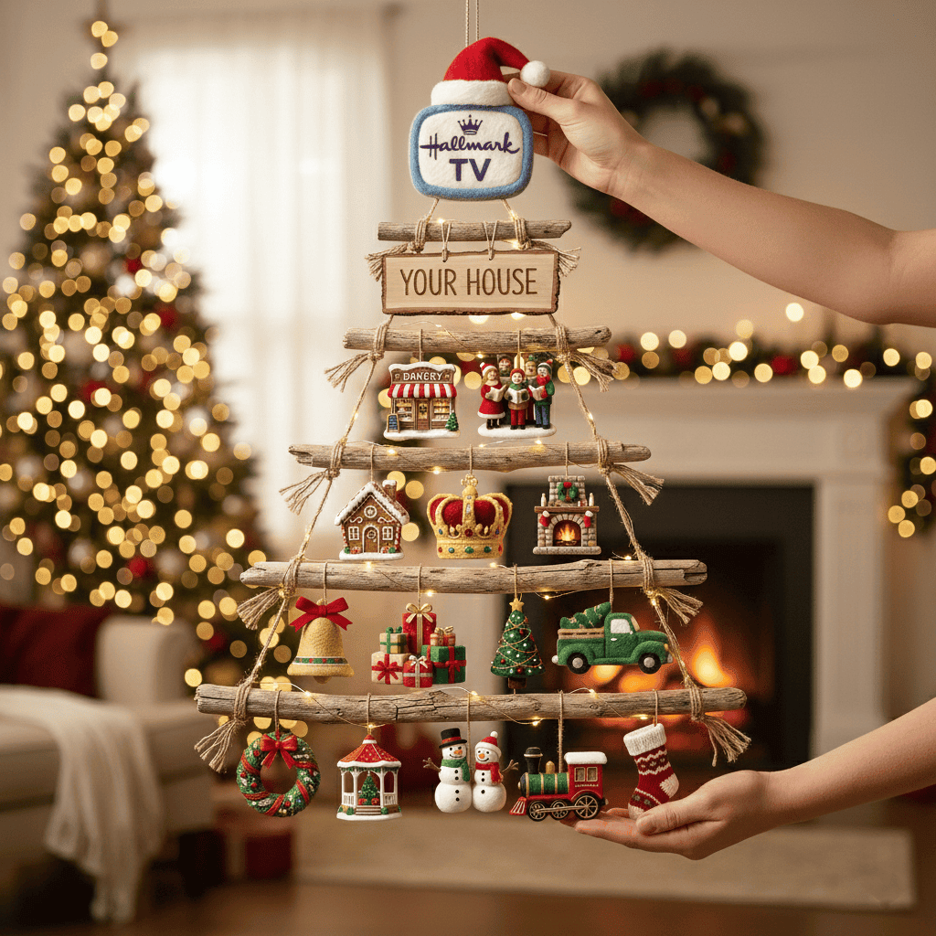 HMTV Premium Rustic Wall Christmas Tree HTTT