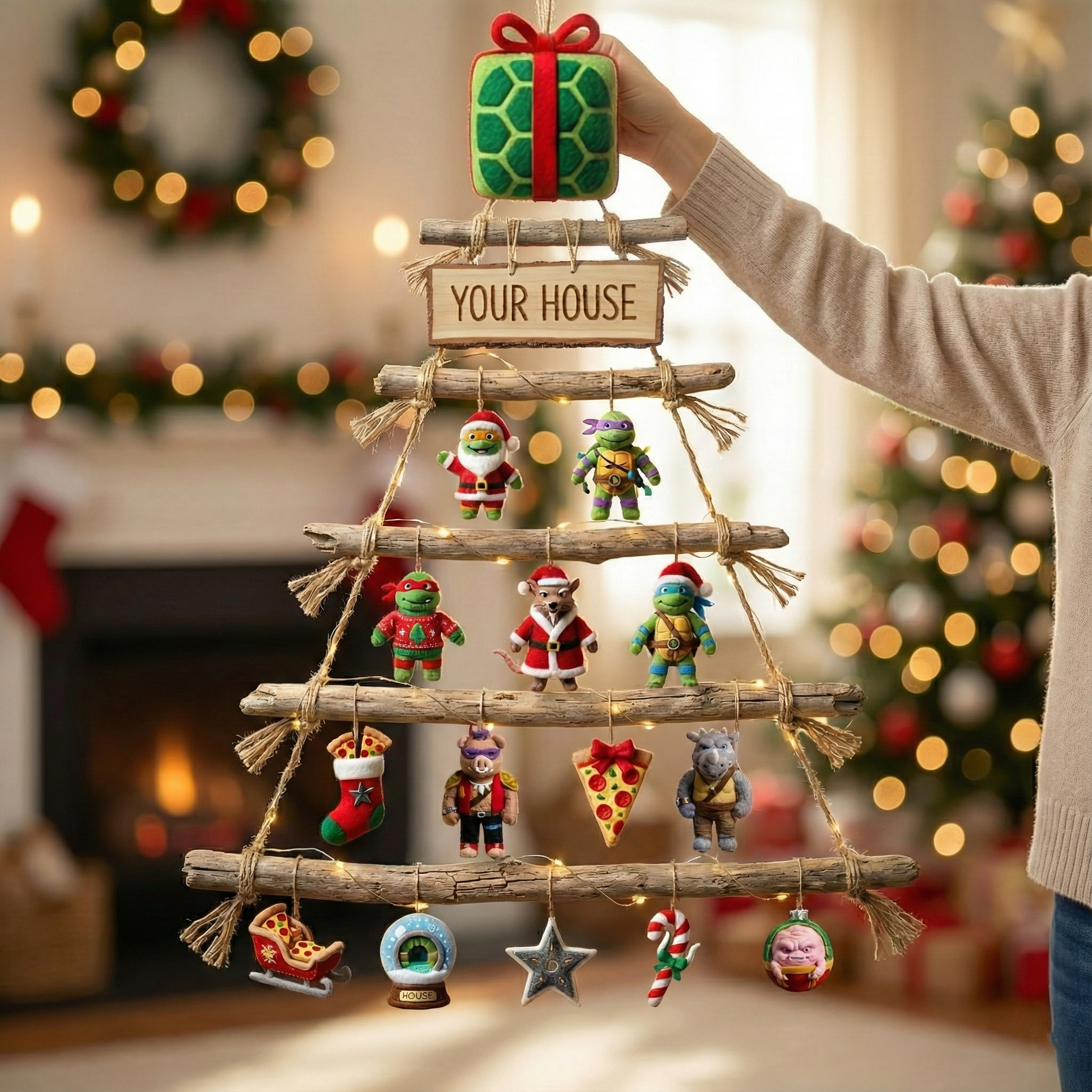 NJT Premium Rustic Wall Christmas Tree HTTT