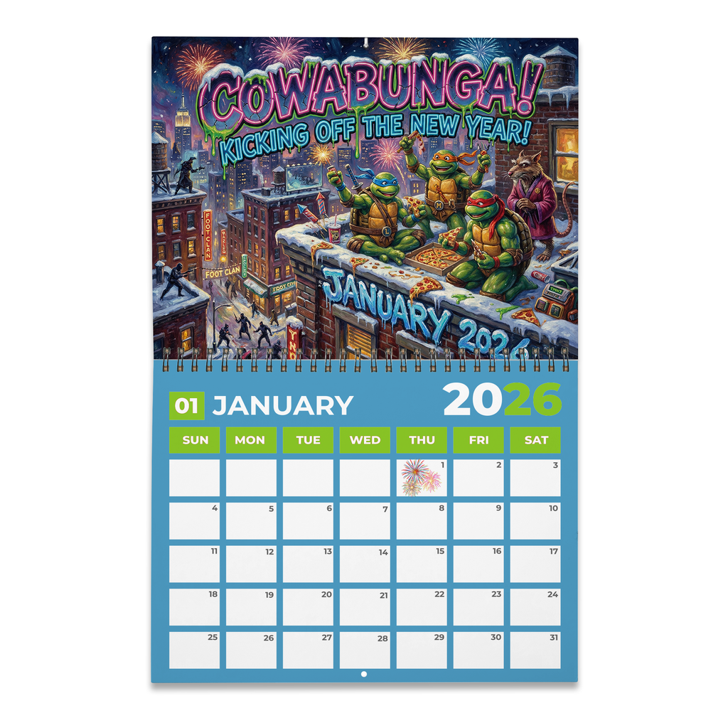 PREMIUM TMNT 2026 CALENDAR DAT