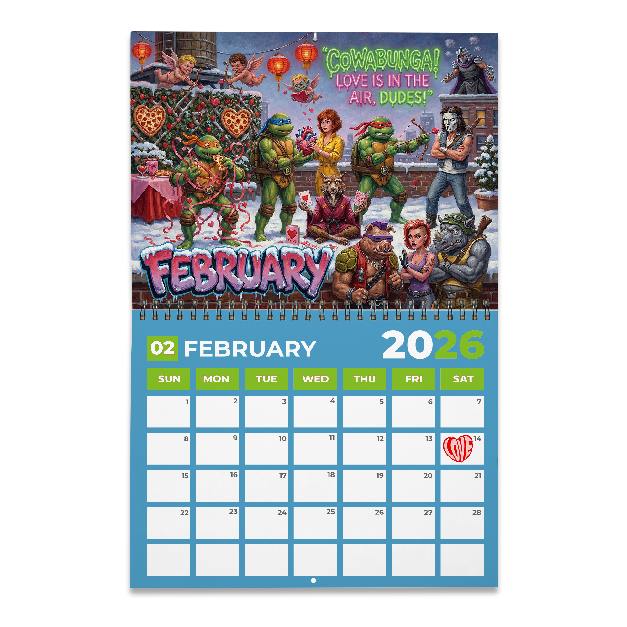 PREMIUM TMNT 2026 CALENDAR DAT