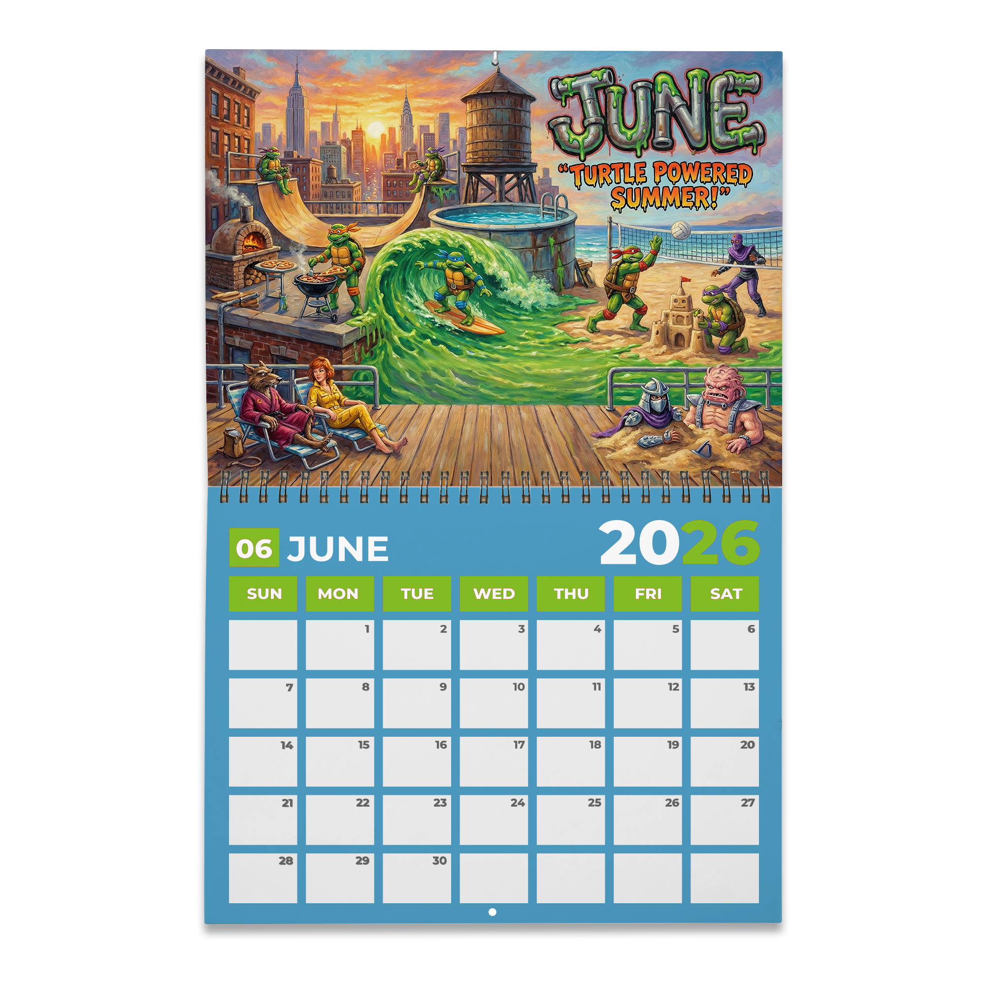 PREMIUM TMNT 2026 CALENDAR DAT