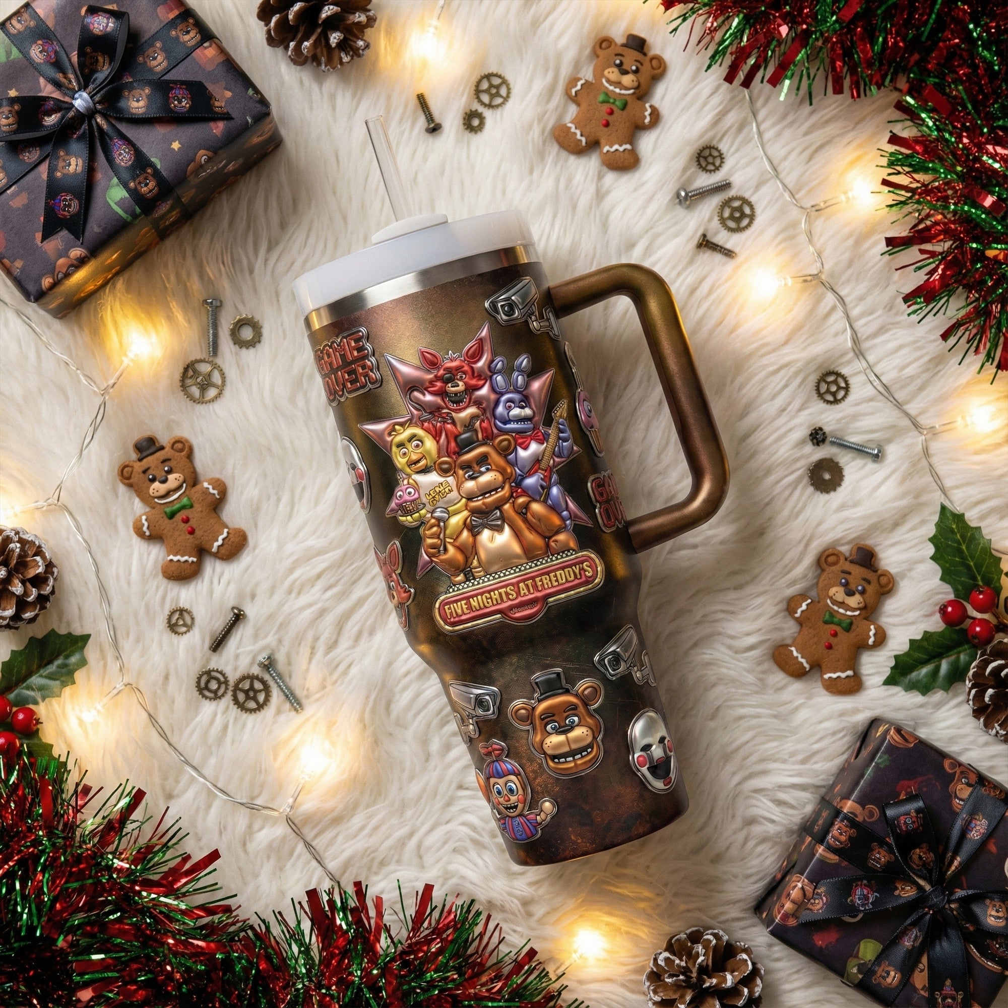 5NAF 40oz Tumbler With Handle LNTH