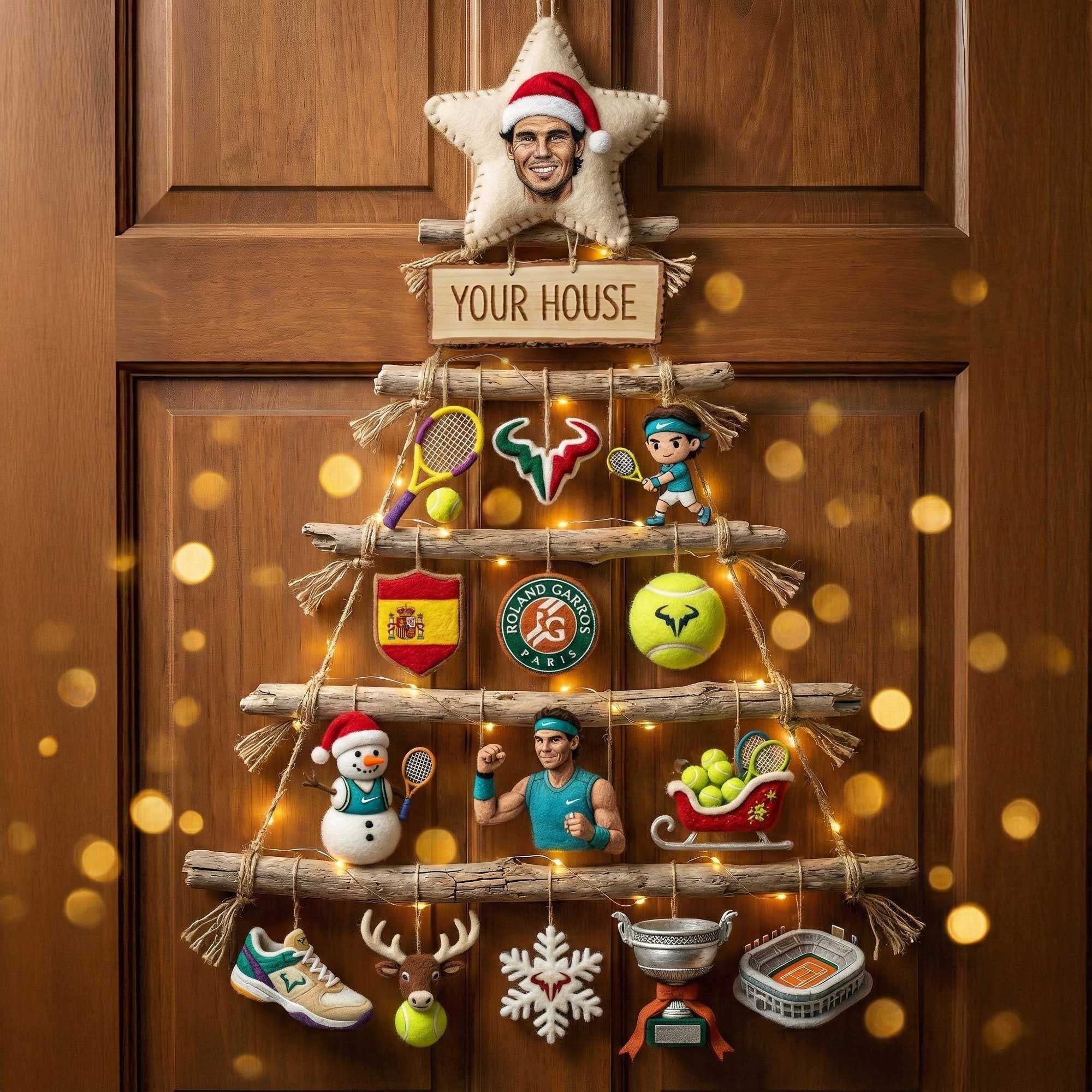 Premium RFND Rustic Christmas Wall Tree NTD