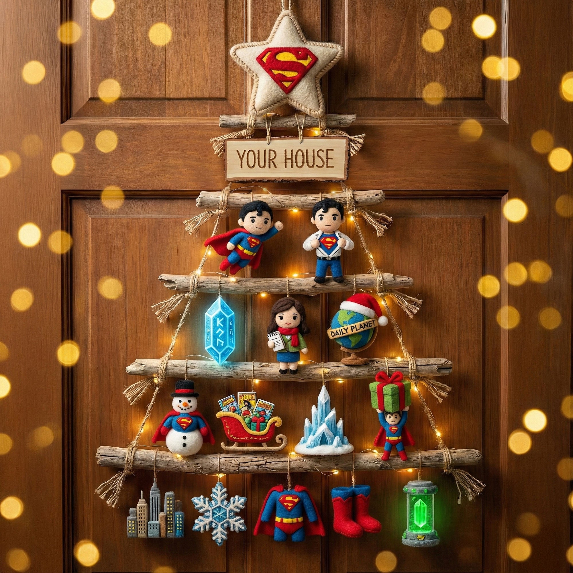 Premium SUP Rustic Christmas Wall Tree NTD