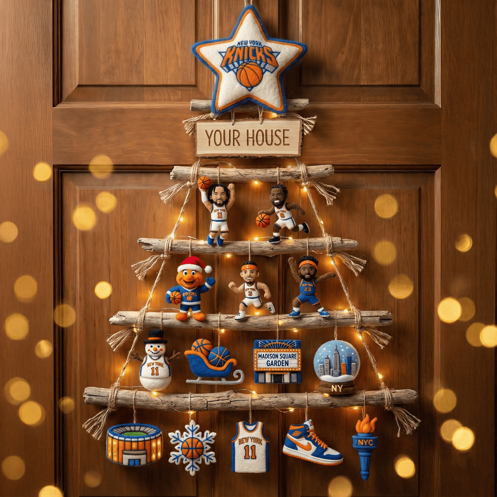 Premium NYK Rustic Christmas Wall Tree NTD