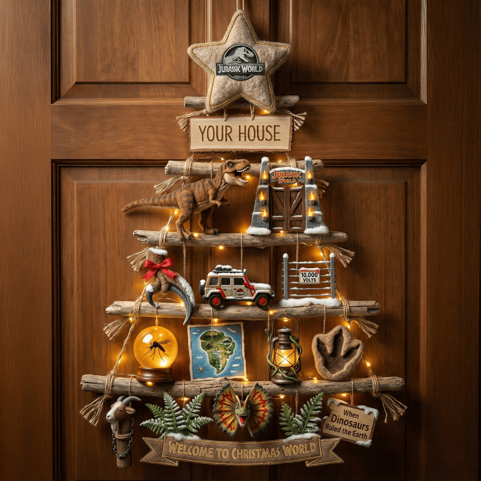 Premium JRSW Rustic Christmas Wall Tree NTD