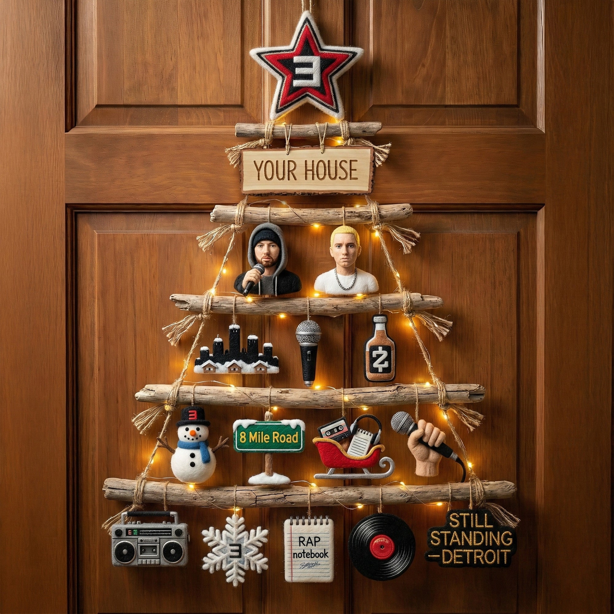 Premium EMN Rustic Christmas Wall Tree NTD