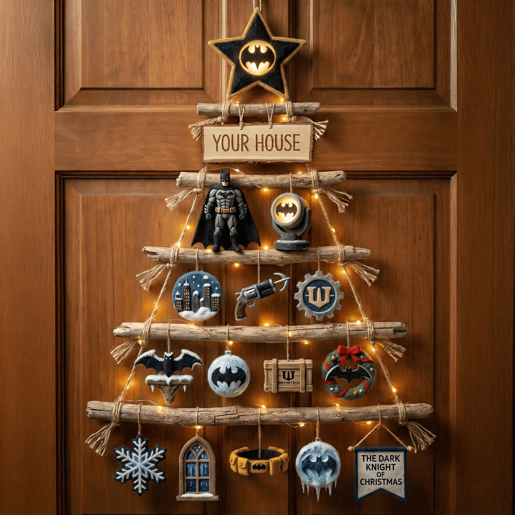Premium BTM Rustic Christmas Wall Tree NTD