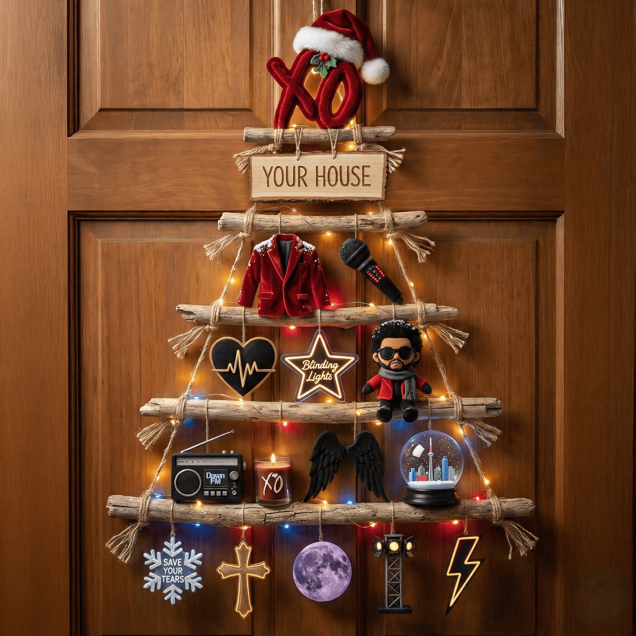 Premium TWD Rustic Christmas Wall Tree NTD