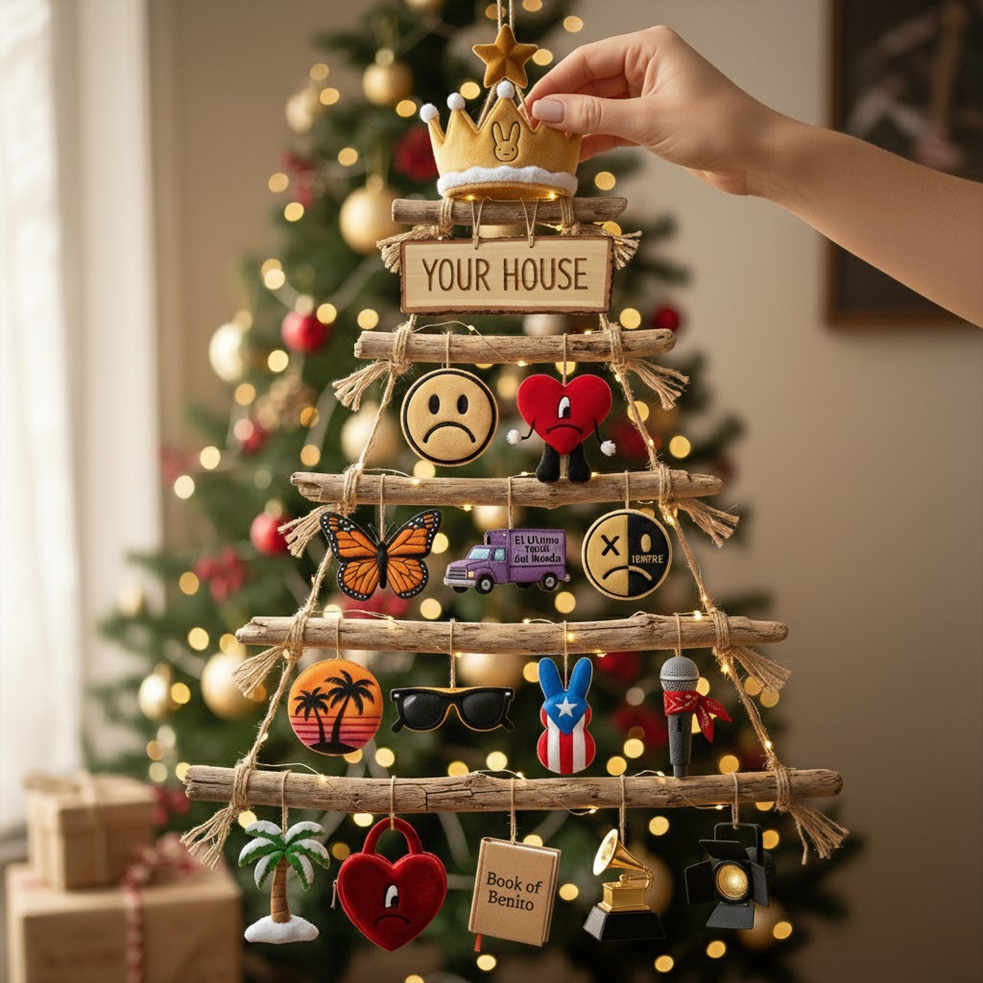 Premium BBN Rustic Christmas Wall Tree NTD