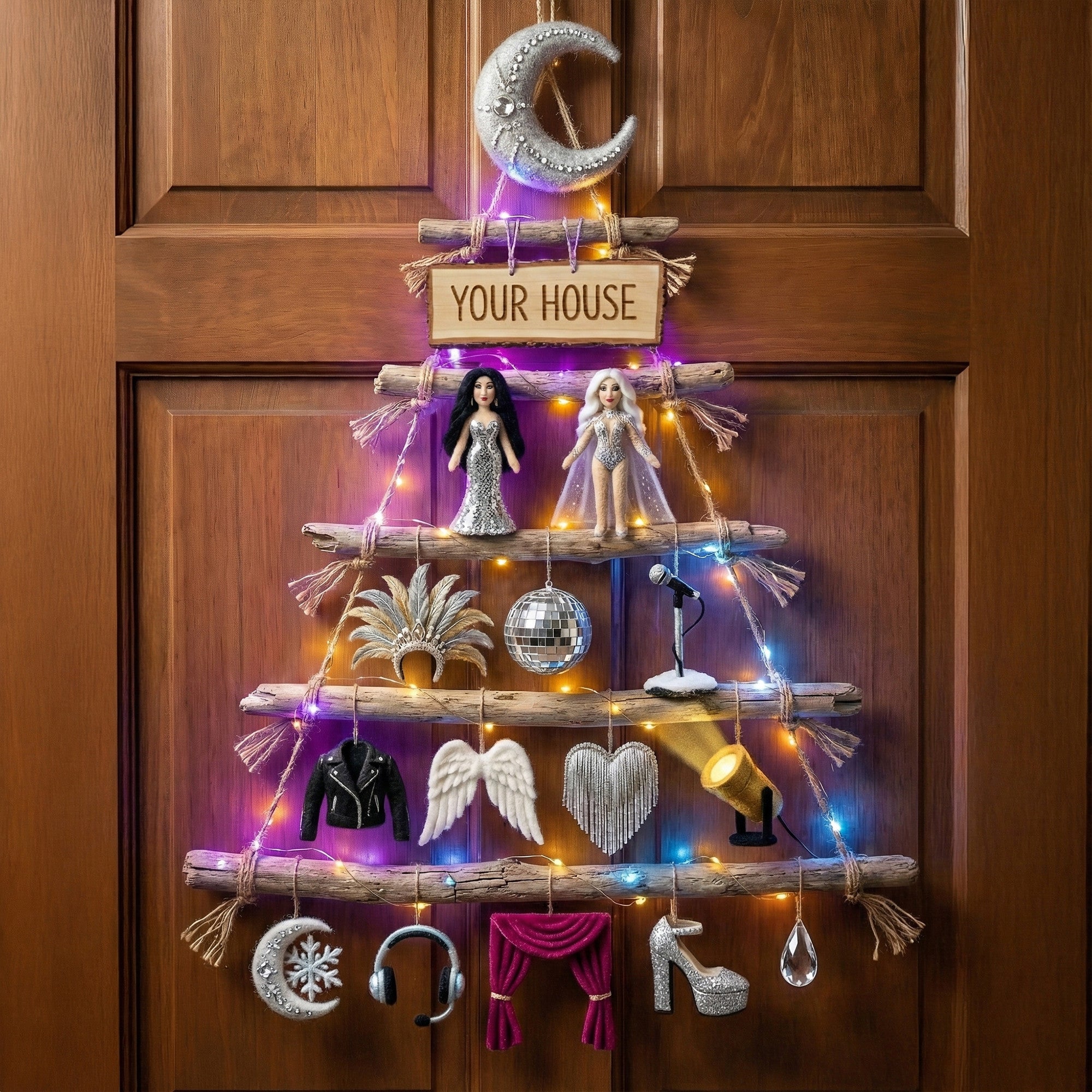 Premium CHER Rustic Christmas Wall Tree NTD