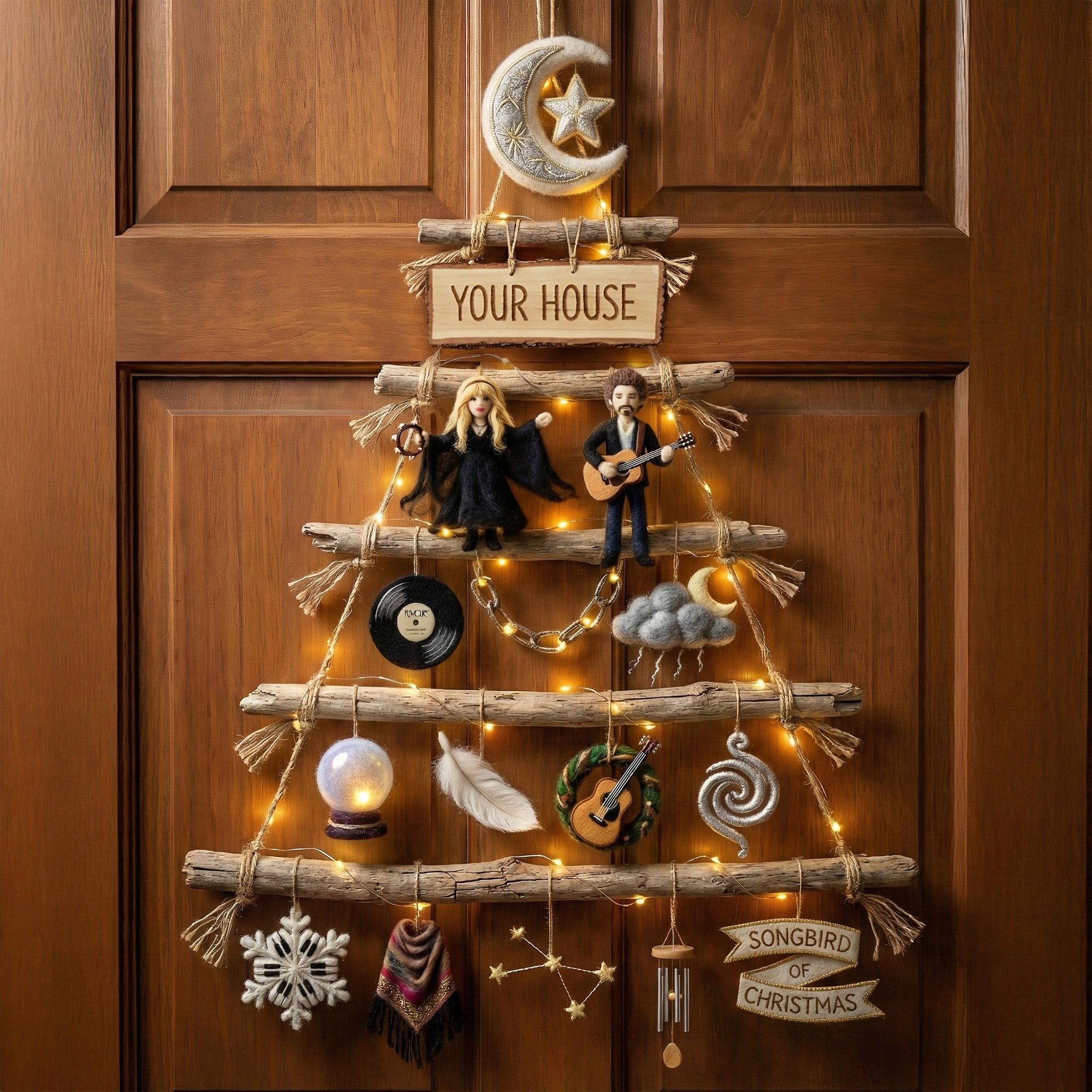 Premium FLM Rustic Christmas Wall Tree NTD
