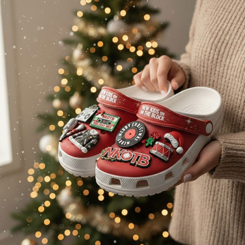 NKOTB Premium Christmas Clogs TNSM