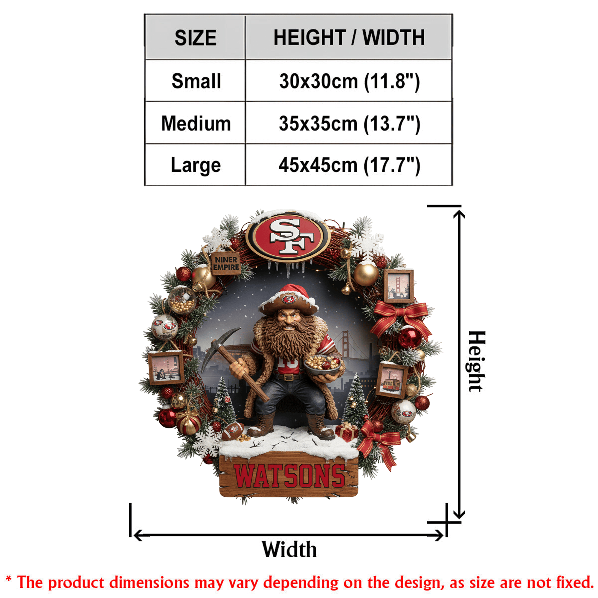 SF49 Christmas Wreath LNTH