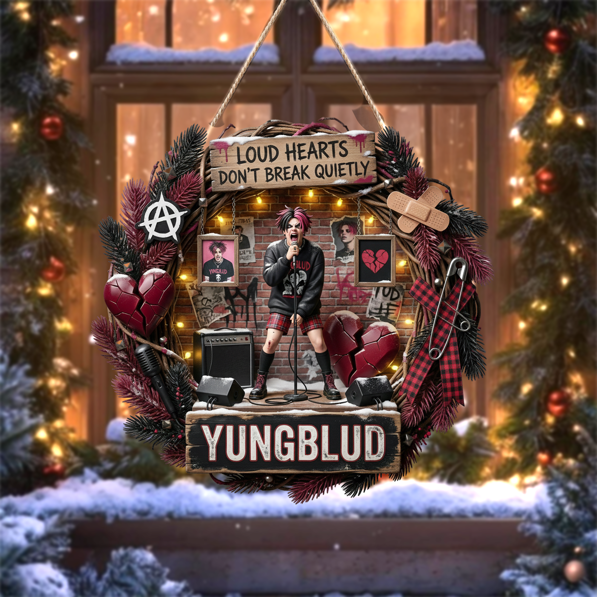 YBD Decorative Wreath LNTH