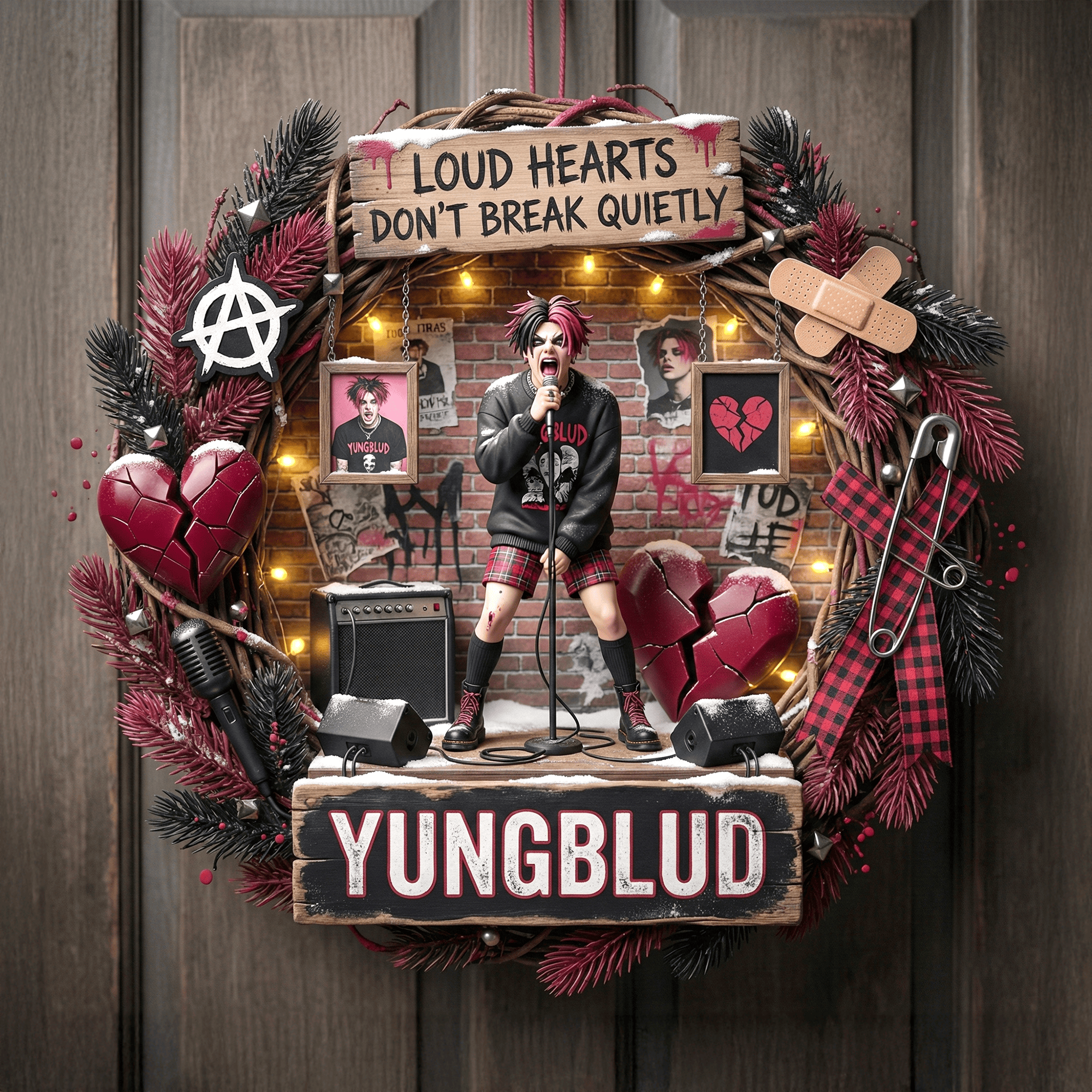 YBD Decorative Wreath LNTH