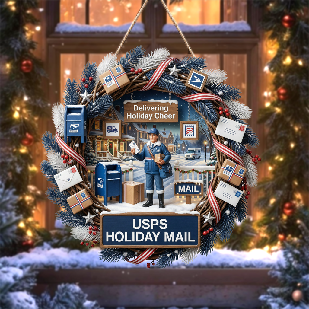 USPS Decorative Wreath LNTH