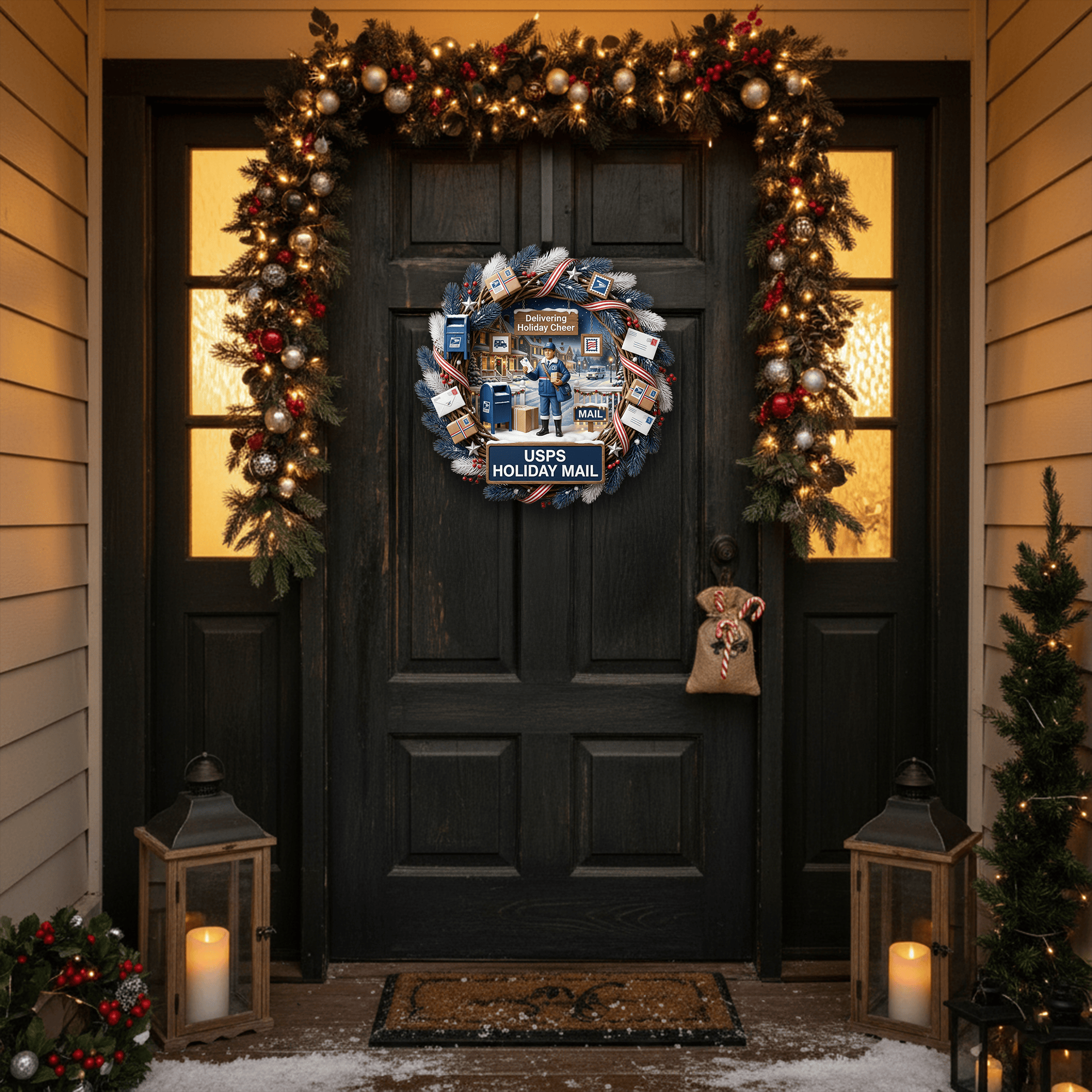 USPS Decorative Wreath LNTH