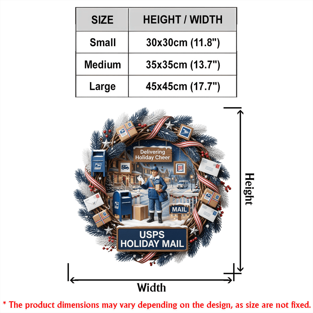 USPS Decorative Wreath LNTH