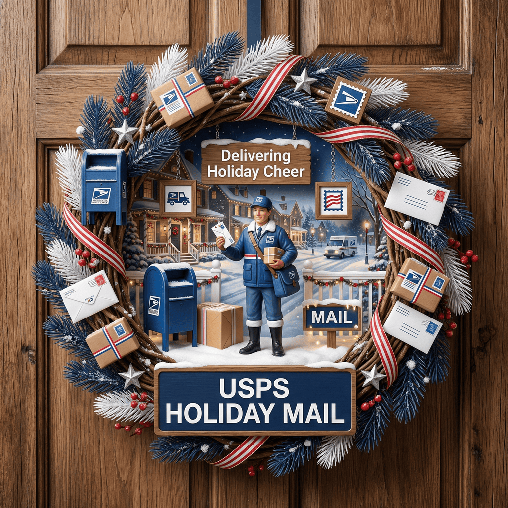 USPS Decorative Wreath LNTH