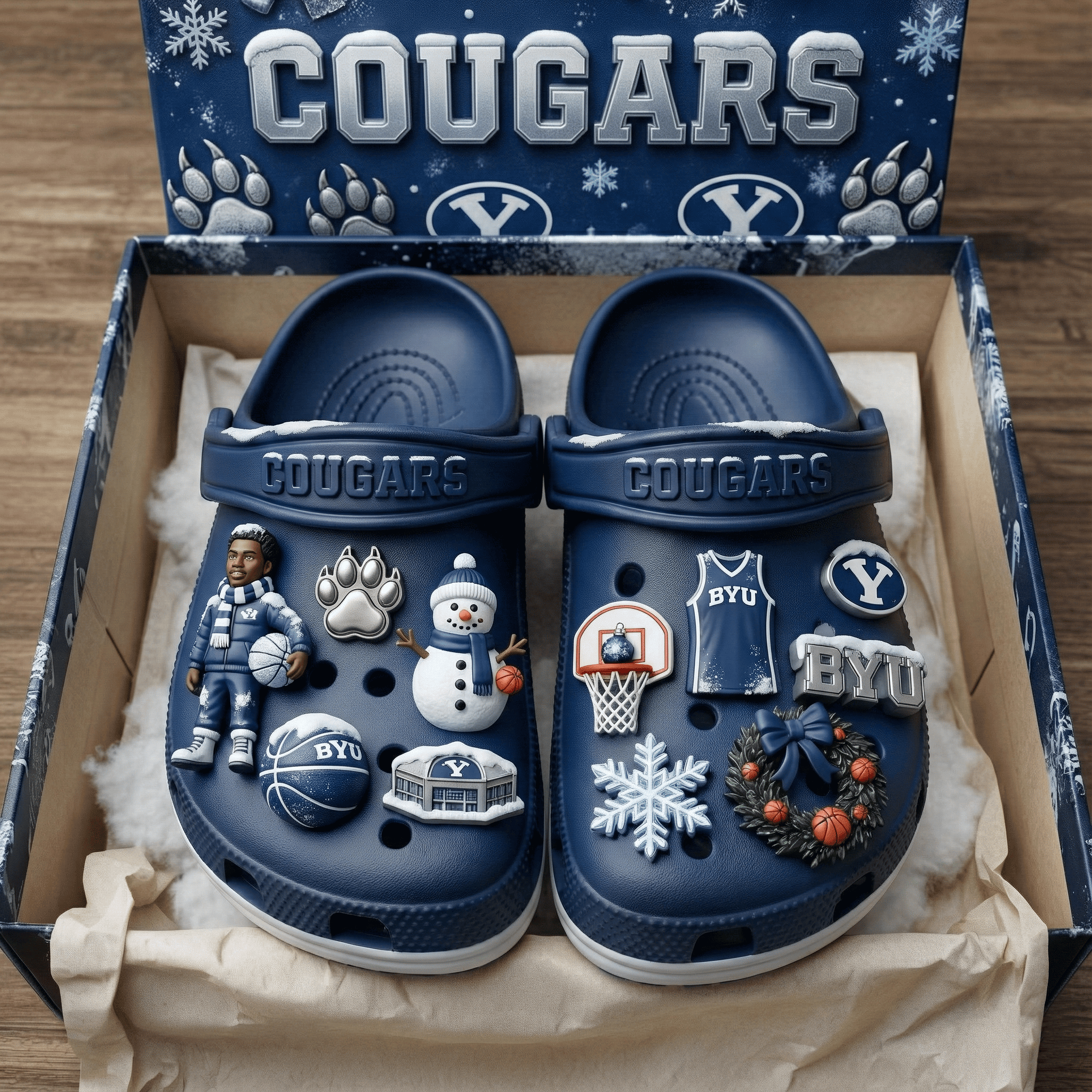 BYU Premium Christmas Clogs NTD