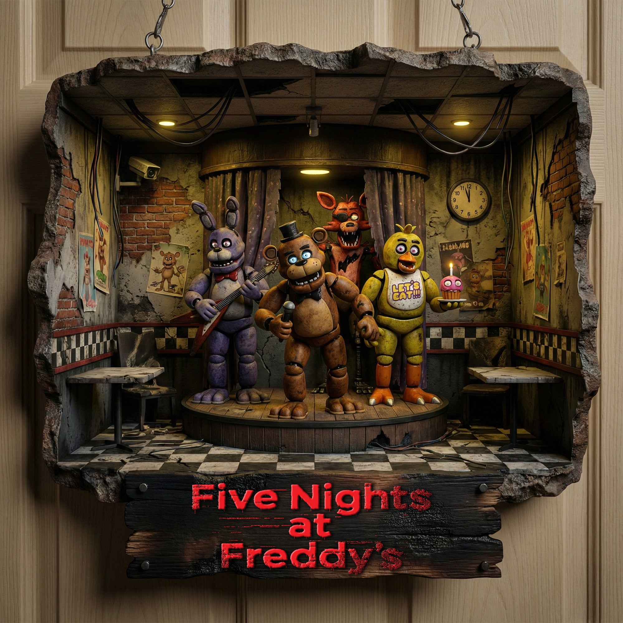 FNAF Door Hanging Decoration DAT