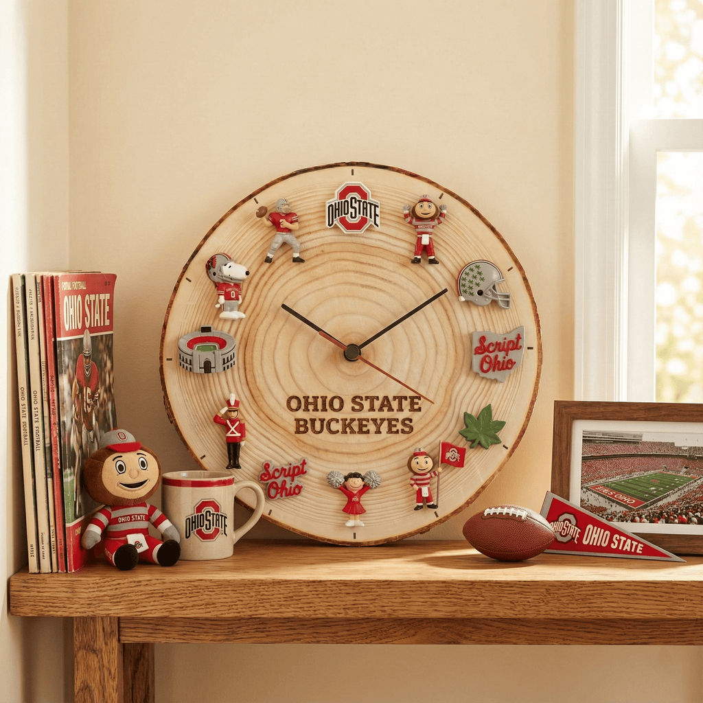 OSB Wooden Wall Clock HTTT