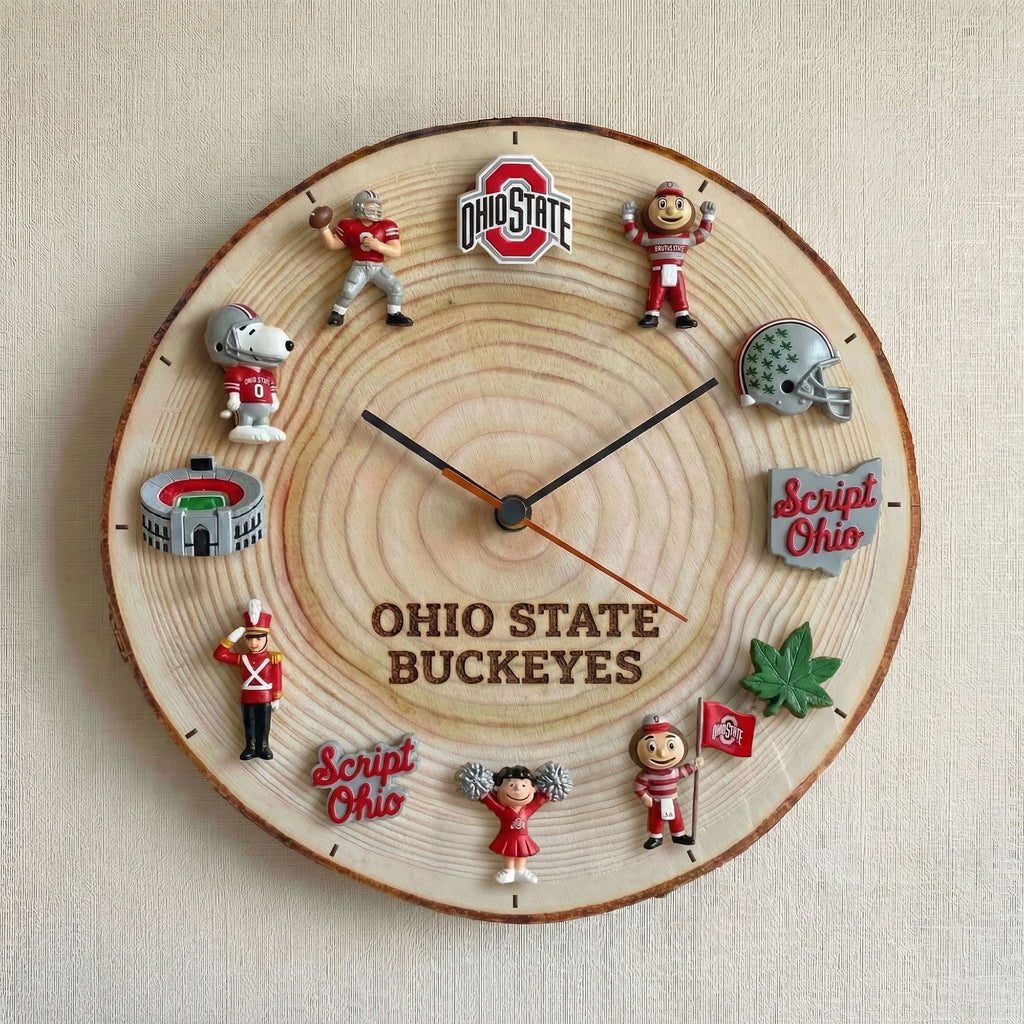 OSB Wooden Wall Clock HTTT